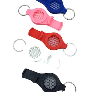 Airtag Case, 3D Printed Portable Cover, Bottle Opener, Keychain with Stainless Steel Key Ring, Compatible Accessory w/ Apple Air tag
