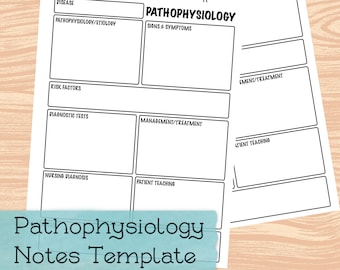 Pathophysiology Notes - Etsy