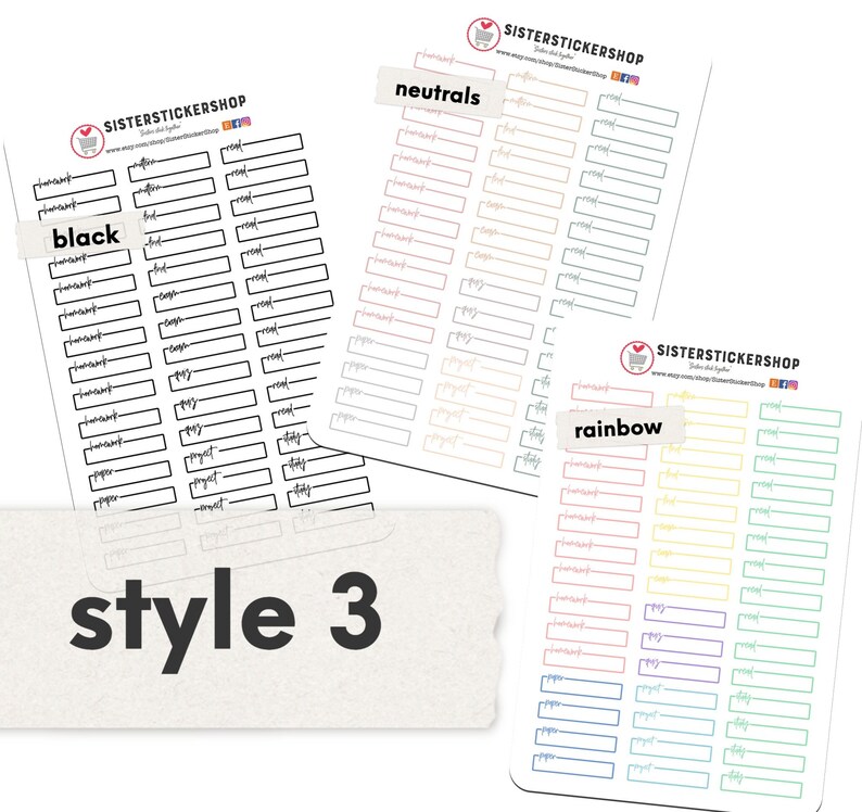 SCHOOL Planner Stickers for STUDENTS Academic Sticker Sheet Etsy
