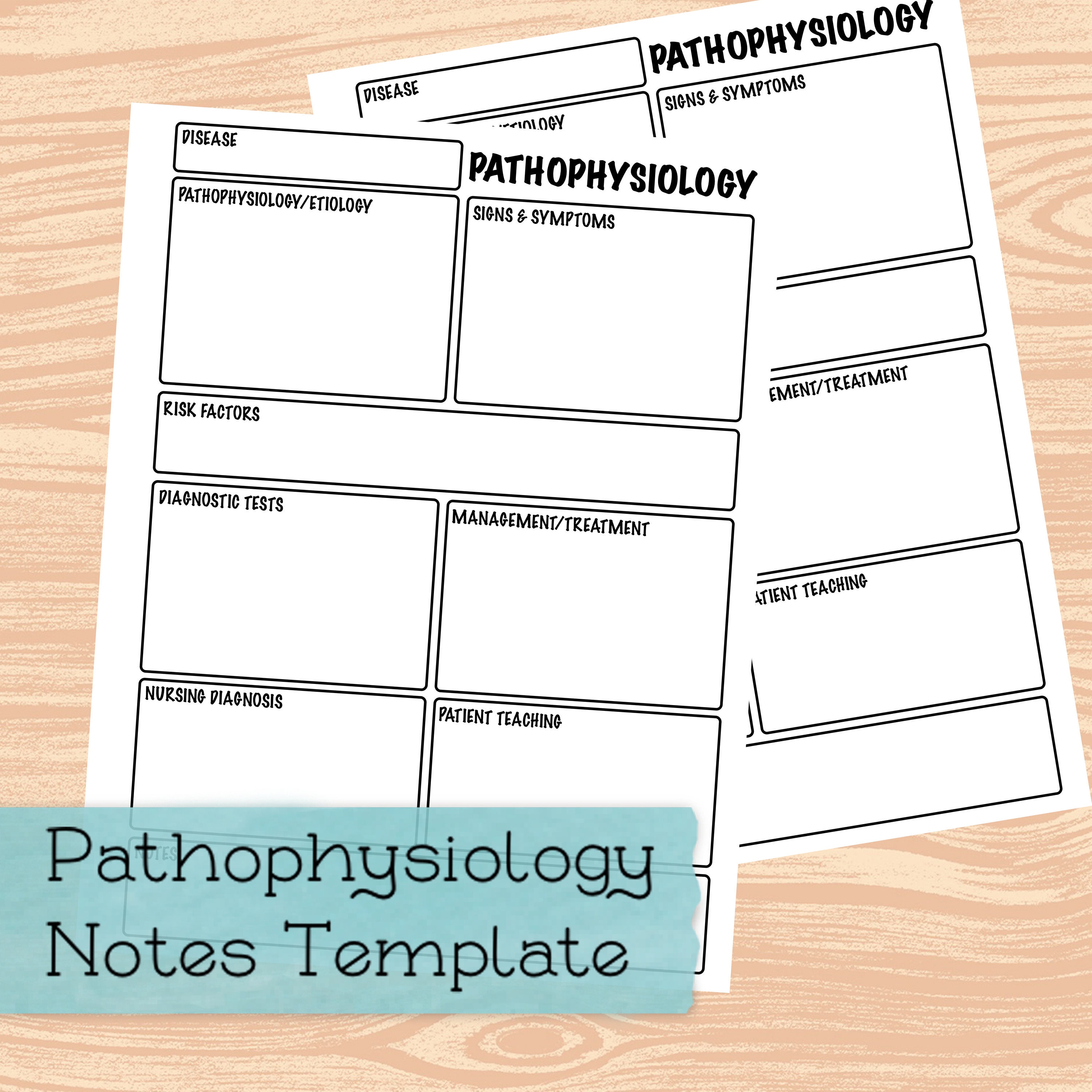 Pathophysiology Notes Template Pathophysiology Notes Template