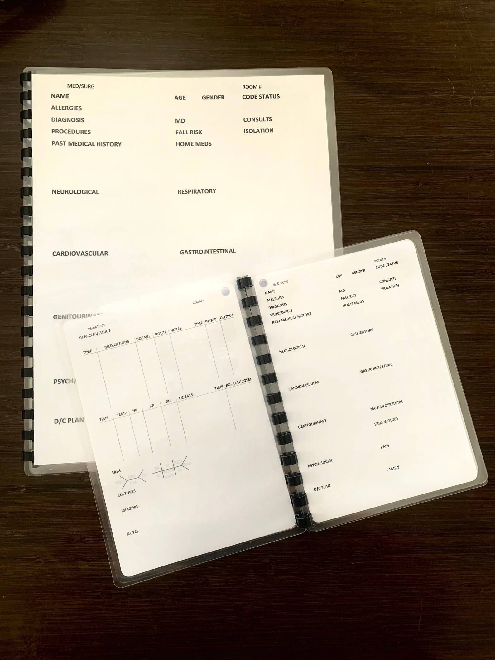 REUSABLE NURSING Report Book medicalsurgical Version// Etsy