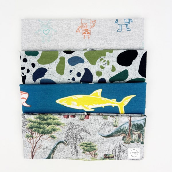 Robot, Camo Panda, Sharks, Dinosaurs Headbands : soft, every-day wear headband