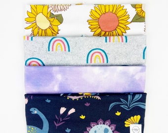 Sunflowers, Rainbows, Tie-Dye, Dinosaurs Headbands : stretchy, every-day wear headband