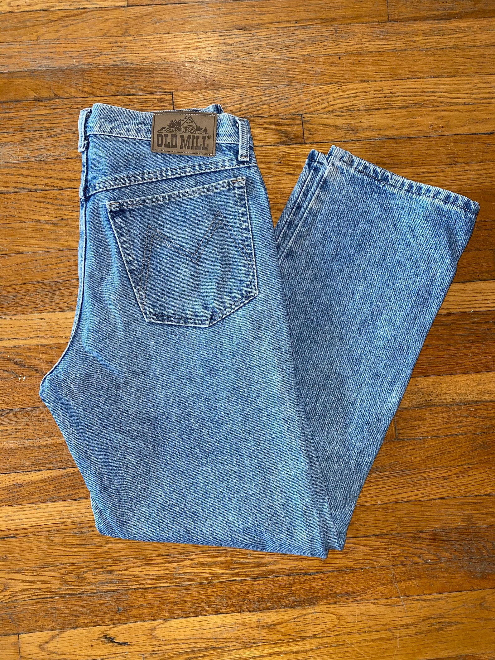 Vintage OLD MILL Denim Jeans - Etsy Denmark
