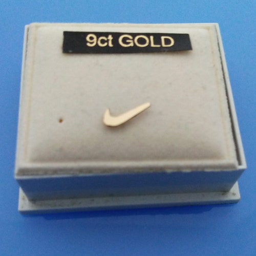 9ct Gold Baby/nose Nike Swoosh Ear/nose Stud for Left Hand - Etsy