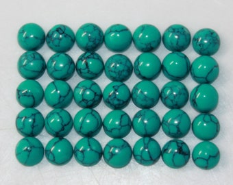 Turquoise Round Cabochon 4mm, 5mm, 6mm, 7mm, 8mm, 10mm & 12mm Loose Gemstones