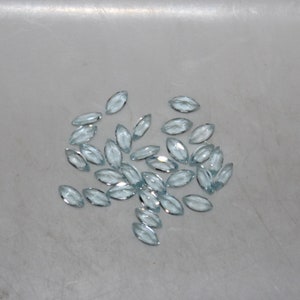 Sky Blue Topaz 4x2mm Faceted Marquise Loose Gemstones w/ Multi-Qty Purchase Options