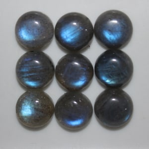 Labradorite Round Cabochon 3mm, 4mm, 5mm, 6mm, 8mm, 10mm, 12mm & 14mm Loose Gemstones