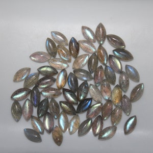 Labradorite Marquise Cabochon 8x4mm 10x5mm & 12x6mm Loose Gemstones