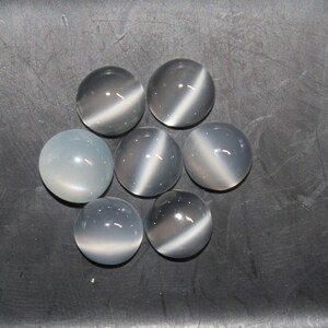Natural White Moonstone Round (Flat Back) Cabochon 4mm, 5mm, 6mm, 8mm, 10mm Loose Gemstone(s) Bild 9