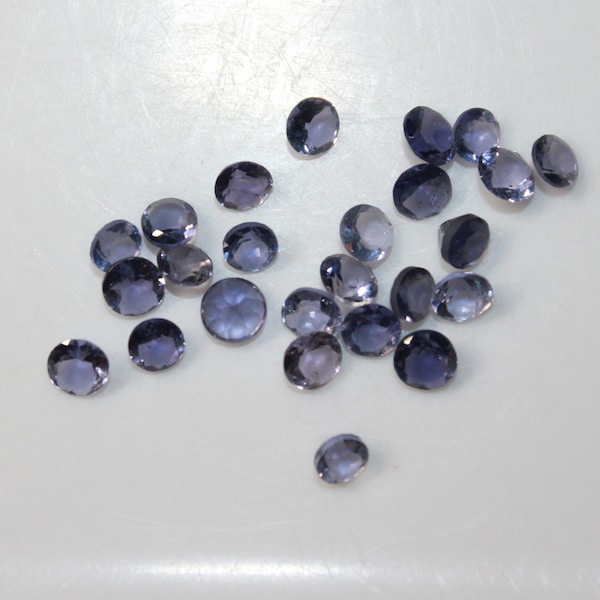 Iolite Round Faceted 3mm, 4mm, 5mm & 6mm Loose Gemstones