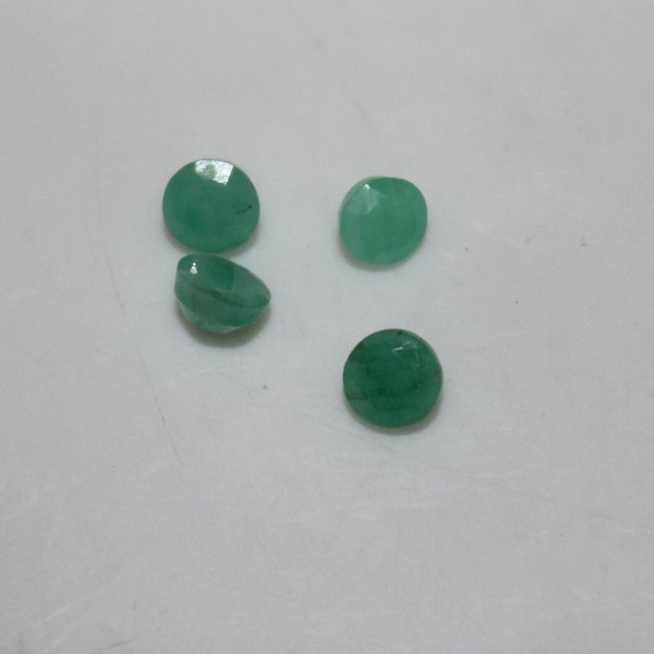 Emerald 2mm & 4mm Faceted Round Loose Gemstones