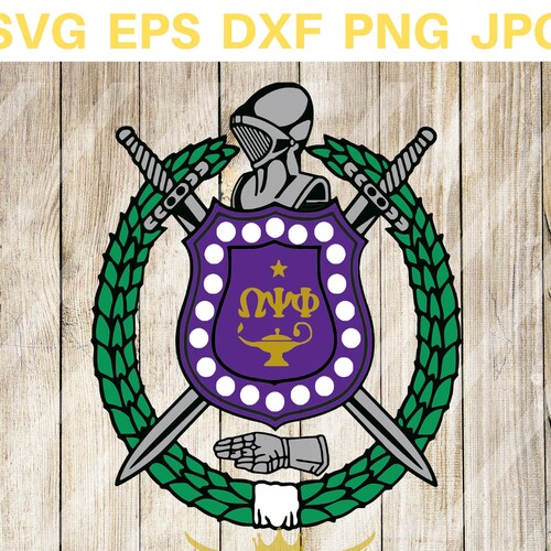 Omega Psi Phi Fraternity Banner 30 Inch Carved Shield Painted Omega Psi Phi Fraternity Banner 30 Inch Carved Shield Painted
