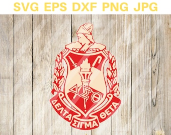 DST Emblem SVG, Delta Svg, dst svg, shield SVG, instant download - eps, png, svg, dxf Silhouette, Cricut