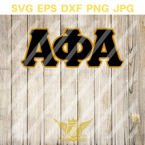 A Phi A Letters SVG, Alpha Svg, Phi Alpha,Broederschap svg, schild SVG, instant download - eps, png, svg, dxf Silhouette, Cricut