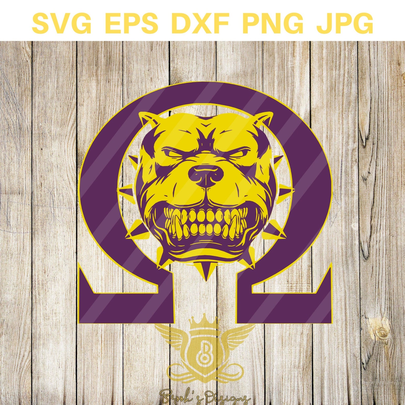 Omega Mean Dog SVG Psi Phi Svg Omega Dawg Que Dog Dawg | Etsy