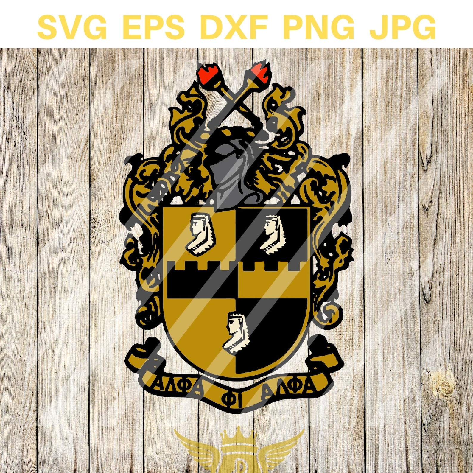 Escudo alfa SVG Alpha Svg Phi Alpha svg escudo SVG Etsy México