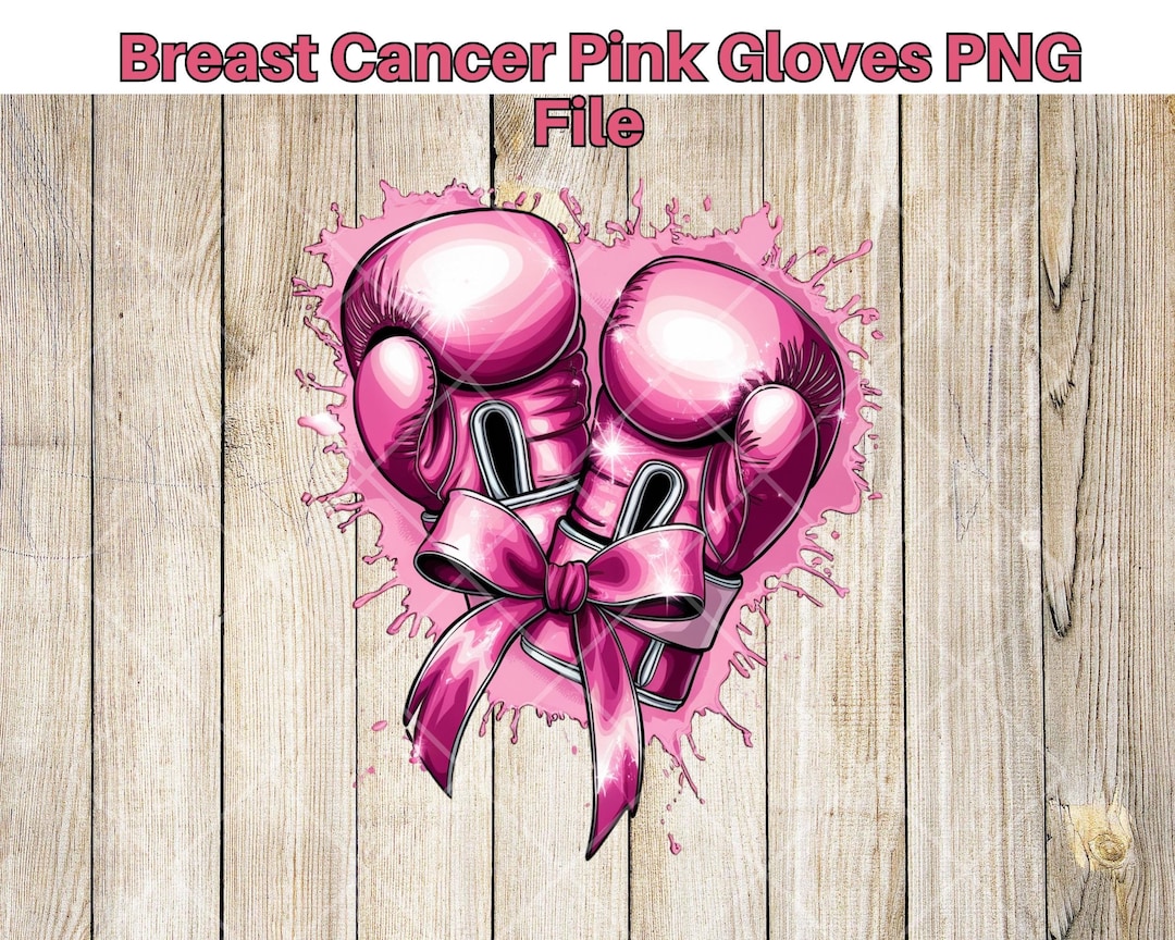 Pink Boxing Gloves PNG Design | Breast Cancer Awareness T-shirt & Craft ...