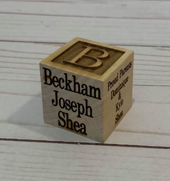 personalized baby blocks