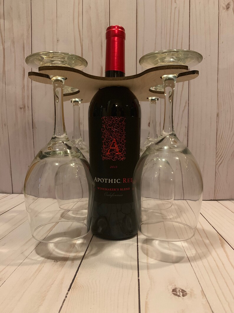 WINE BUTLER Personalized Wine glass holder Stocking Etsy