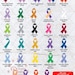 Digital Download Cancer Ribbon, 29 Different Cancer Ribbon SVG, 29 ...