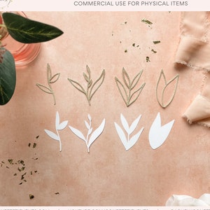 Leaf SVG Bundle - Minimal Leaf SVG - Cricut Cut Files - Spring SVG - Leaves Svg - *comprend des dessins ombrés*