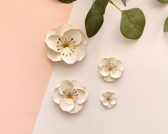 Mini Paper Flower SVG - Paper Flower SVG for Cricut - Makes 1-3" Flowers, *Includes: YouTube Tutorial* - Jaymie Flower