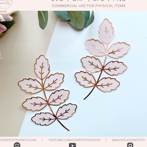Hojas SVG - Hoja SVG Contorno - Hoja SVG - Hoja svg Bundle - Hoja svg archivo - Leaf svg Files for Cricut - Solid and Outline Design