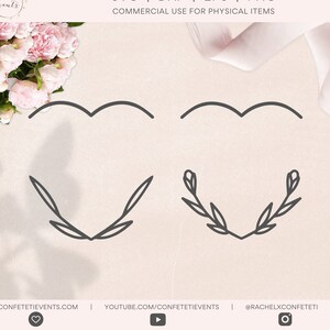 Floral Heart SVG - Floral SVG - Wedding SVG - Wedding Svg for Cricut - Floral Frame Svg