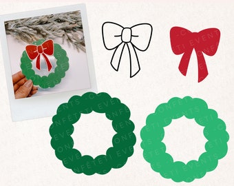 Christmas Wreath SVG - Christmas SVG - Christmas Wreath SVG File - Christmas Wreath Svg Cricut - Christmas Wreath Svg 3D