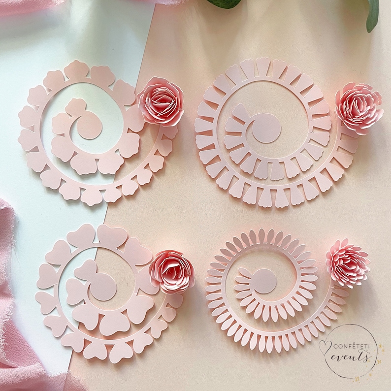 Free Free Rolled Flower Svg Template SVG PNG EPS DXF File