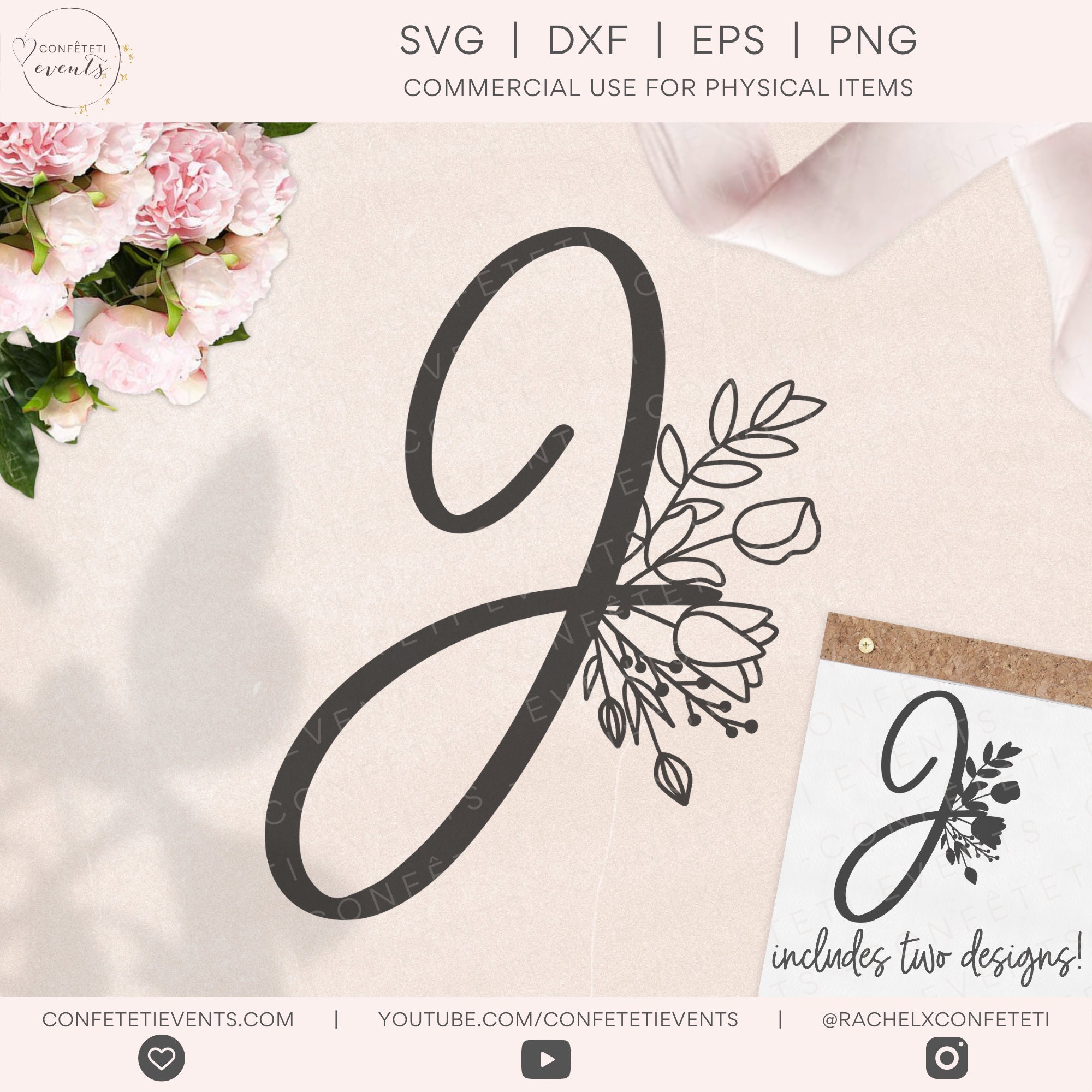 Free Free 170 Floral Letter J Svg SVG PNG EPS DXF File