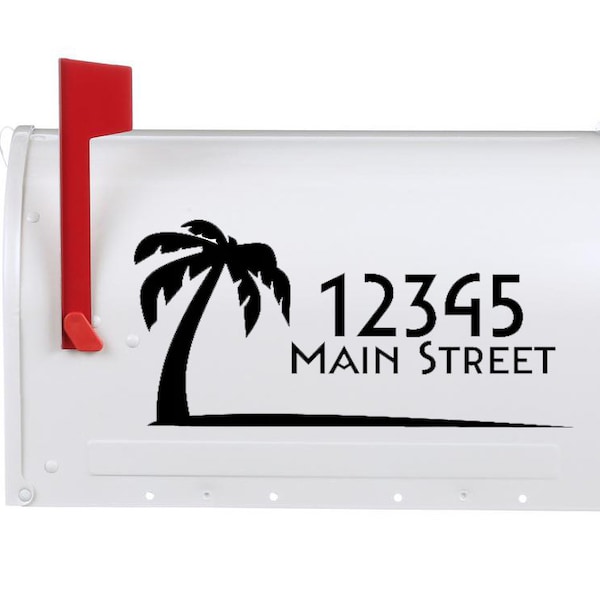 Palm Tree Vinyl Decal Stickers for Mailbox