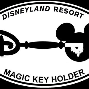 Magic Key Holder Vinyl Sticker - WITH Background vs 8