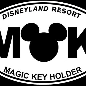 Magic Key Holder Vinyl Sticker - WITH Background vs 2