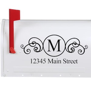 Scroll Curly Vinyl Decal Stickers for Mailbox