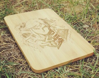ZELDA Link Bamboo cutting board.