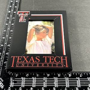 Marco de fotos negro de los Texas Tech Red Raiders (5,00 x 3,00 pulgadas) de Shelia&#39;s Collectibles