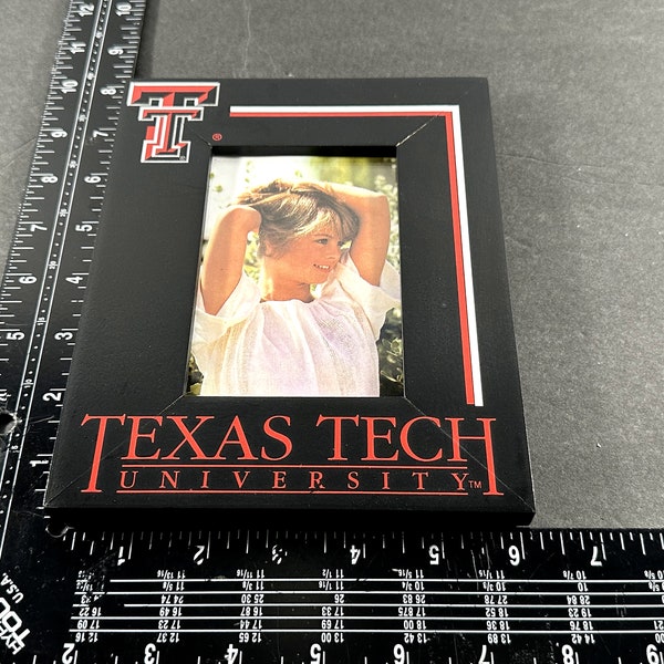 Texas Tech Red Raiders schwarzer Fotorahmen (5,00 x 3,00 Zoll) Shelia's Collectibles