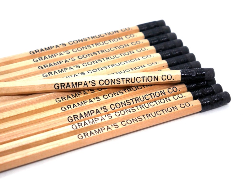 Personalized Pencil Set Custom Natural Pencil Name Pencils Etsy