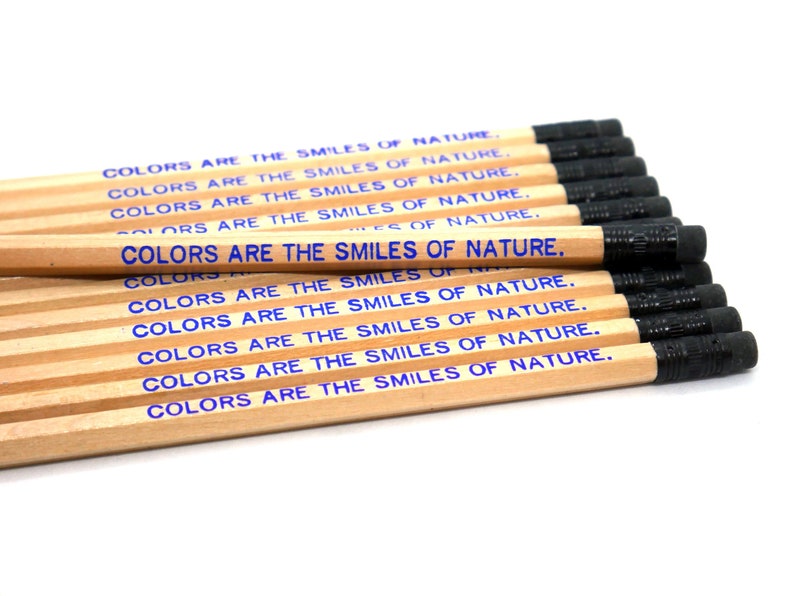Personalized Pencil Set Custom Natural Pencil Name Pencils Etsy