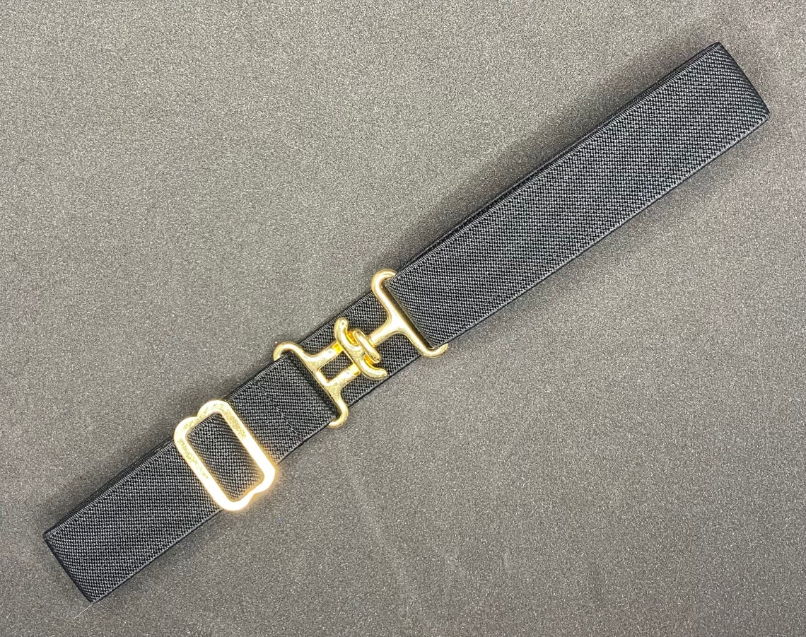 1 BLACK Equestrian Belt Leadline Riding Belt Surcingle Riding Belt