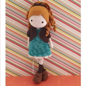 Doll Eva, crochet amigurumi doll, crochet doll with removable clothes, PATTERN ONLY