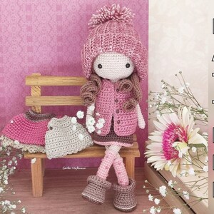 Doll Sophie, crochet amigurumi doll, crochet doll with removable clothes, doll with outfits, PATTERN ONLY image 3