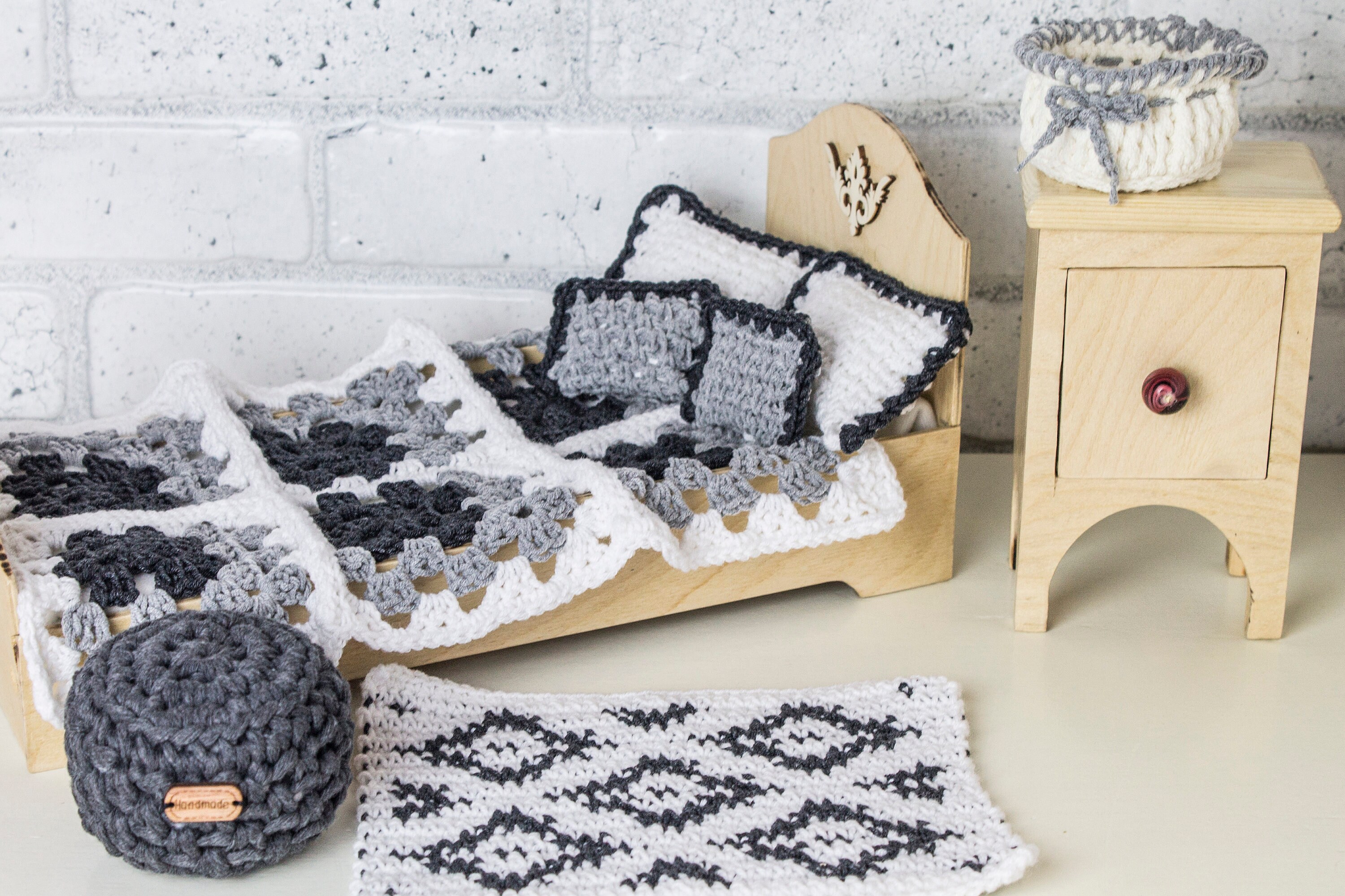 Miniatur Schlafzimmer Set Dollhouse Barbie Blythe 8 Stück. | Etsy