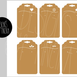 Earring card SVG PNG bundle 10
