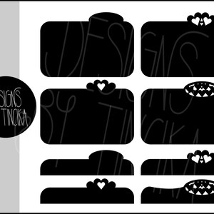 Scrapbooking Divider and Page Tabs Templates, SVG and PNG Files Mega ...