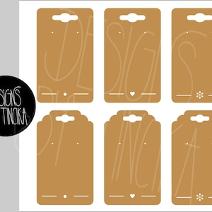 Earring card SVG PNG bundle 2