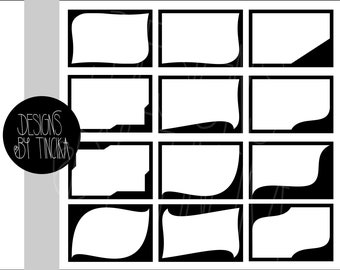 4x6 picture frame SVG PNG bundle - landscape or portrait