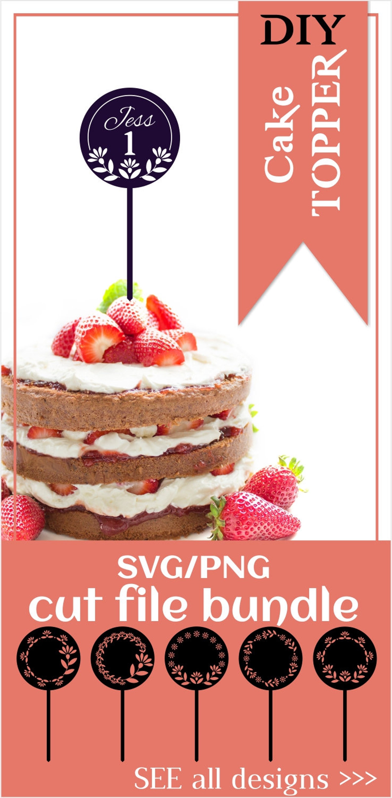 Free Free Cake Topper Svg Bundle 235 SVG PNG EPS DXF File
